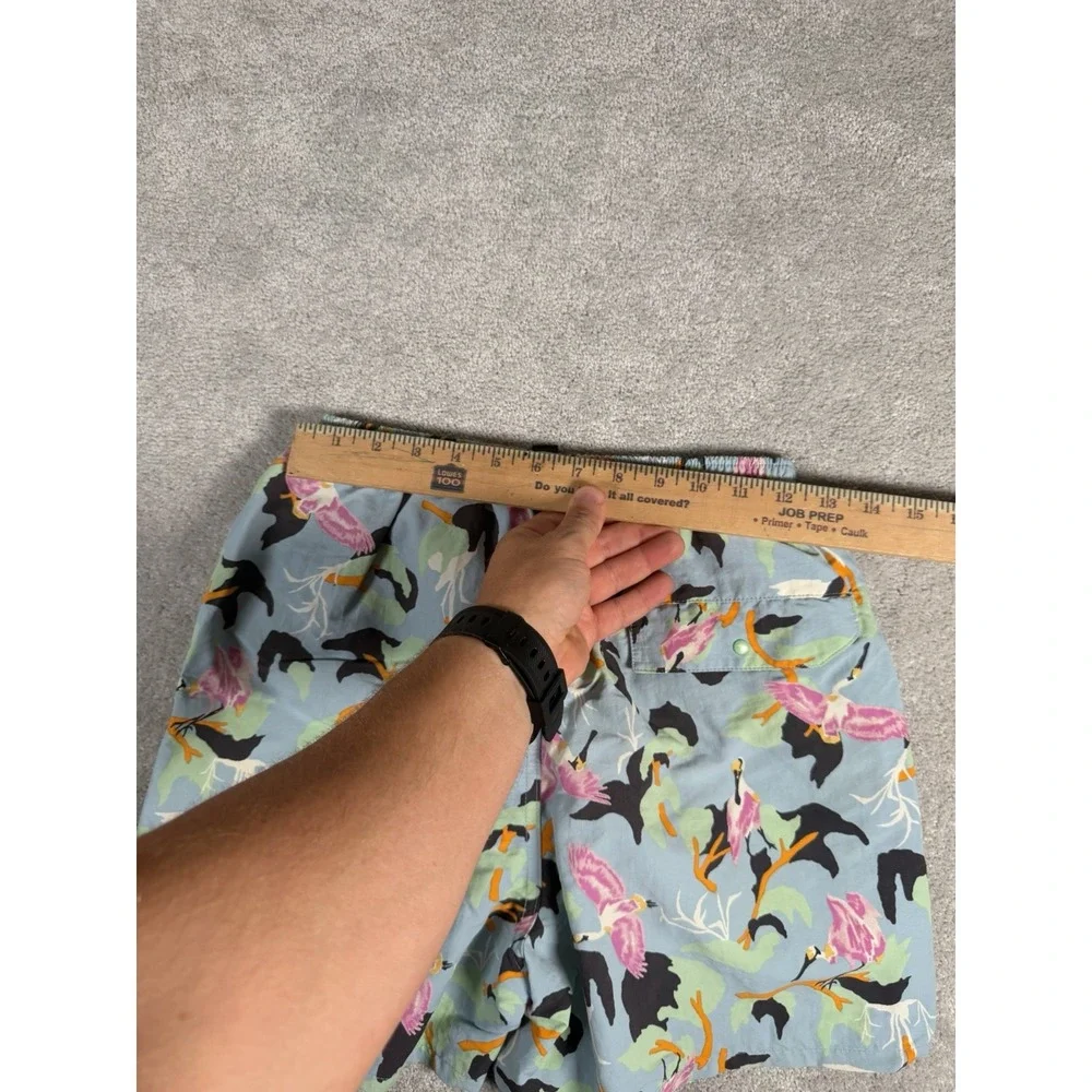 Patagonia Baggies Swim Shorts Mens XS Bird Floral Print 5